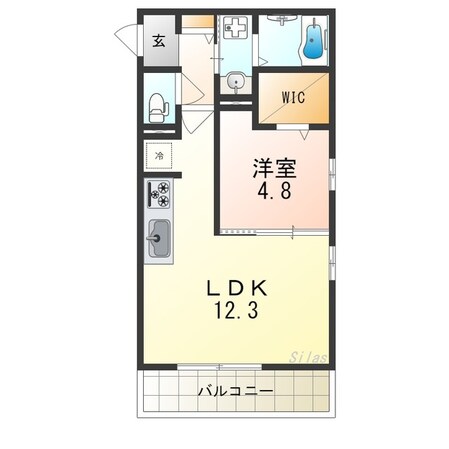 鳳駅 徒歩10分 3階の物件間取画像